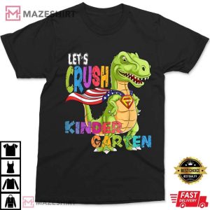 Ready To Crush Kindergarten 2035 Dinosaur Back to School Boy T-Shirt