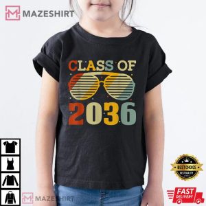 Retro Class Of 2036 Graduate Graduation T-Shirt