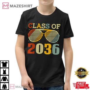 Retro Class Of 2036 Graduate Graduation T-Shirt