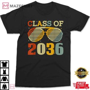 Retro Class Of 2036 Graduate Graduation T-Shirt