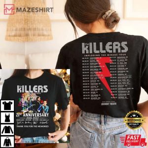 The Killers Band Imploding The Mirage Tour 2022 T-Shirt
