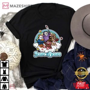 Horror Scare Bears Funny Vintage T-Shirt
