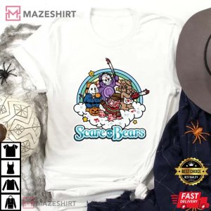 Horror Scare Bears Funny Vintage T-Shirt