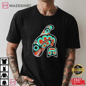 Orca Whale Native American Totem Tribal Haida T Shirt 2