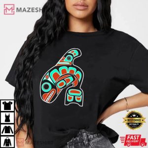 Orca Whale Native American Totem Tribal Haida T Shirt 3