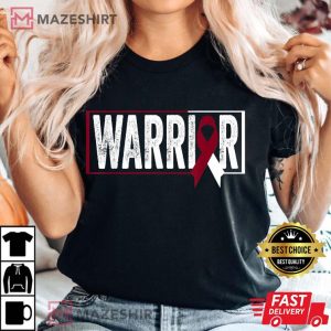 Throat Cancer Shirt Oral Head Neck Cancer Awareness Warrior 2