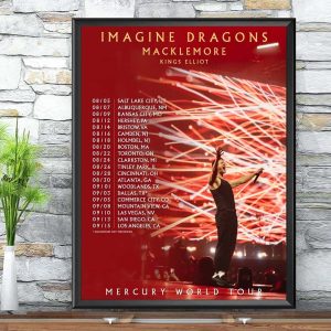 Imagine Dragons Mercury Tour Concert 2022 Poster