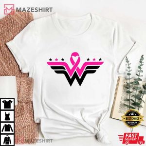 Cancer Ribbon Wonder Women T Shirt 1