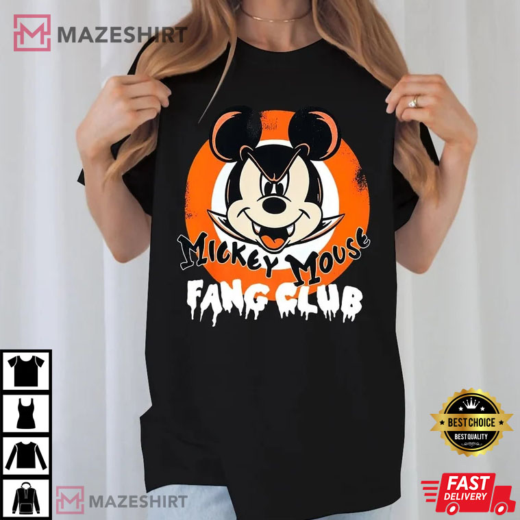 Disney Halloween Fang Club, Mickey T-Shirt Disney Halloween Fang Club, Mickey T-Shirt