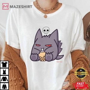 Gengar Boba Tea Shirt Bubble Tea T Shirt 3