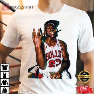 Michael Jordan Chicago Bulls Vintage Rap T Shirt 1
