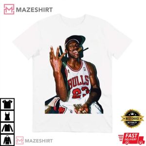 Michael Jordan Chicago Bulls Vintage Rap T Shirt 2