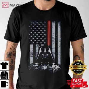 Star Wars Flag Darth Vader Dad T Shirt 3