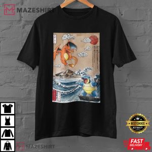 Pokemon Charizard vs Blastoise T Shirt 1