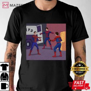 Three Spiderman Pointing Meme T Shirt 1