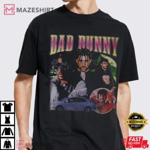 Bad Bunny Shirt 90s Vintage x Bootleg Style Rap 2