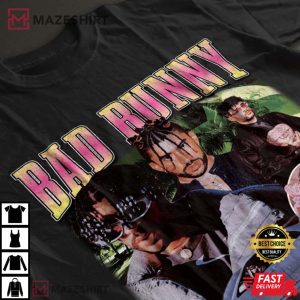 Bad Bunny Shirt 90s Vintage x Bootleg Style Rap 3