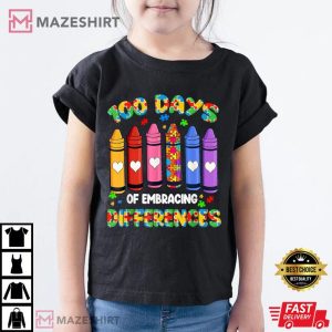 Autism Awareness Embrace Differences 100 Days Of School 1