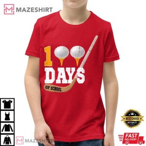 Golf 100 Days Of School Golf Lover 2