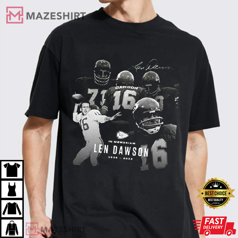 RIP Len Dawson 1935 – 2022 T-Shirt RIP Len Dawson 1935 – 2022 T-Shirt