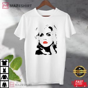 Blondie Debbie Harry Poster Red Lips T-Shirt