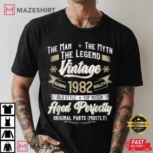 Myth Legend 40th Birthday Gift T Shirt 3
