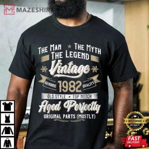 Myth Legend 40th Birthday Gift T Shirt 4