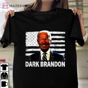 Dark Brandon Funny Biden Saving America Flag Political T Shirt 1