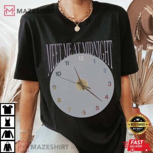 Meet Me At Midnight Clock T Shirt 3