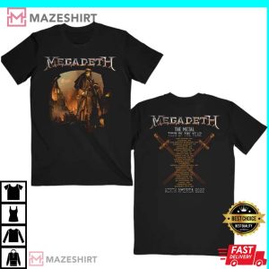 Megadeth Killing Road 2022 Tour Double Sided T-shirt