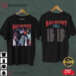 New Bad Bunny El Ultimo Tour Del Mundo Tour 2022 T-Shirt