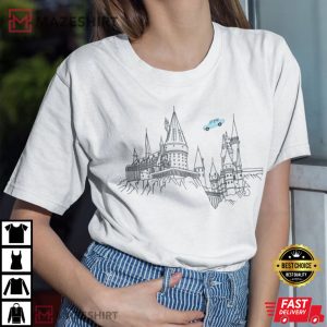 Flying Car Wizard Harry Potter T Shirt 2