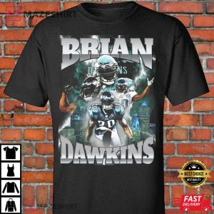Brian Dawkins 90s Style Bootleg Rap Tee