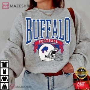 Buffalo Bills Vintage Style Buffalo Football T-Shirt