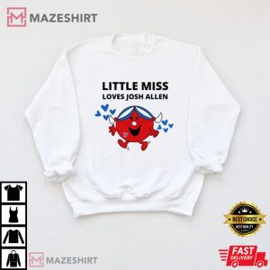 Little Miss Loves Josh Allen T Shirt 3