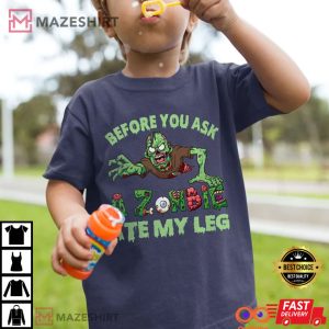 Funny Zombie Ate My Leg Amputee Tee