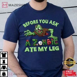 Funny Zombie Ate My Leg Amputee Top