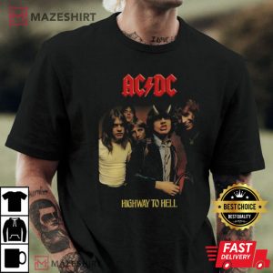 AC/DC Neon Highway To Hell Rock And Roll Music T-Shirt