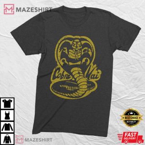 Cobra Kai Heather Black T Shirt 1