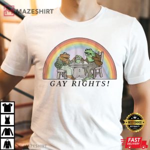Frog And Toad Say Gay Rights LGBT Pride Proud T Shirt 4