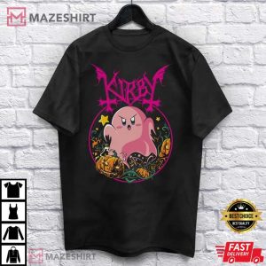 Pink Ghost Kirby Halloween Gift T-Shirt