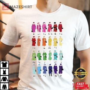 Queen Elizabeth Rainbow Outfit Crewneck Top