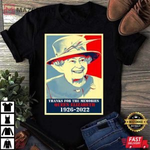 Queen Elizabeth II Thanks For The Memories 1926-2022 T-Shirt