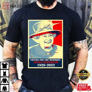 Queen Elizabeth II Thanks For The Memories 1926-2022 T-Shirt