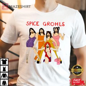 Spice Grohls Girls Dave Music Funny Parody T Shirt 6