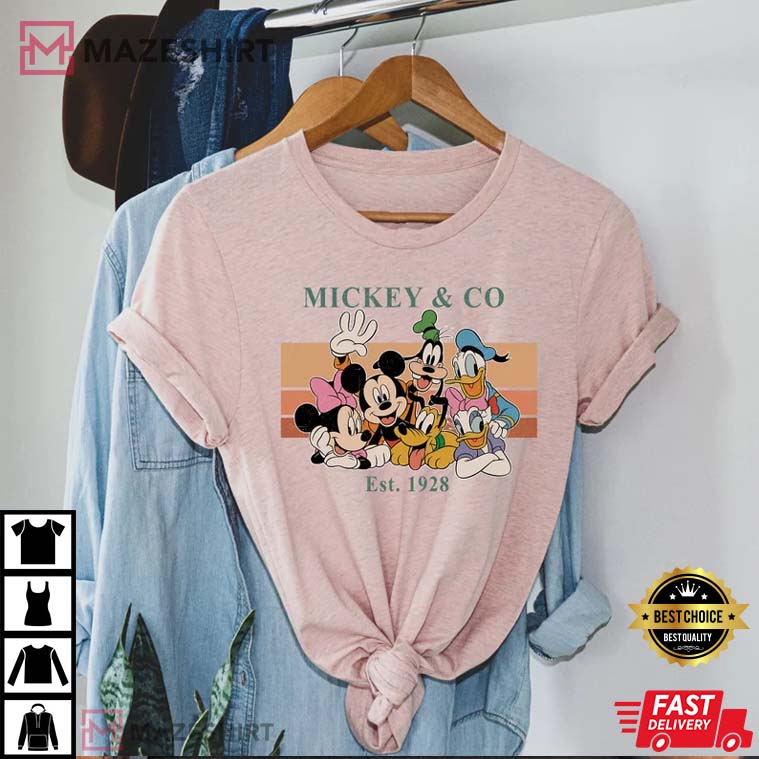 Mickey And Co Retro Est 1928 T-Shirt Mickey And Co Retro Est 1928 T-Shirt