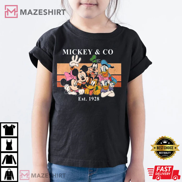 Mickey And Co Retro Est 1928 T-Shirt Mickey And Co Retro Est 1928 T-Shirt