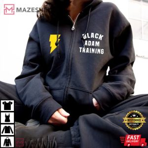 Black Adam Training Zip Up The Rock T Shirt 1