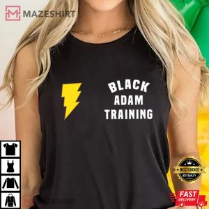 Black Adam Training Zip Up The Rock T Shirt 4