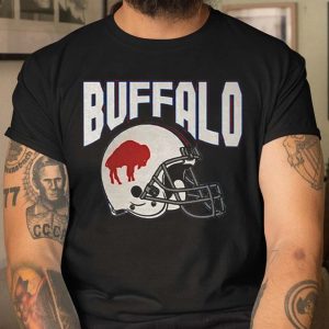 Vintage Buffalo Football Helmet Unisex Navy Shirt